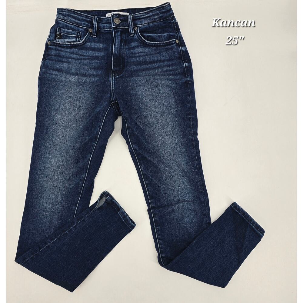 KanCan Curvy High Rise Dark Wash Skinny‎ Jeans – Size 25